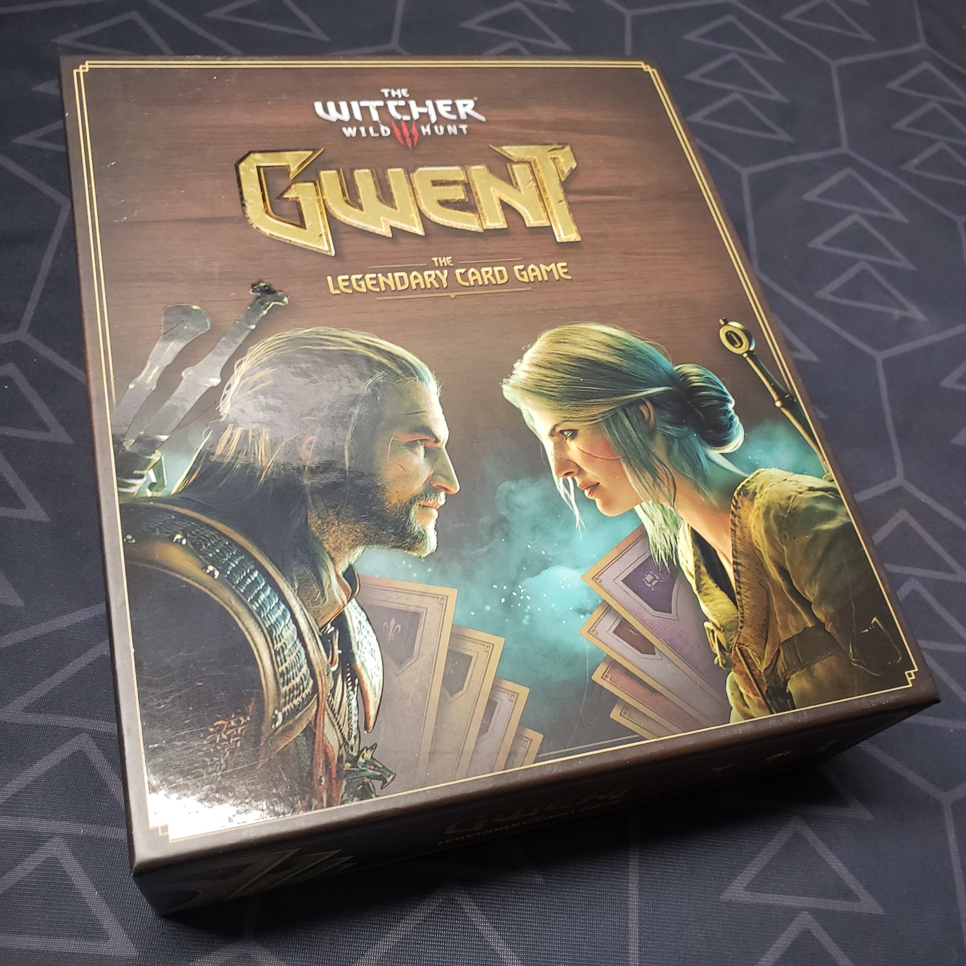 Image shows the front cover of the box for Gwent: The Legendary Card Game