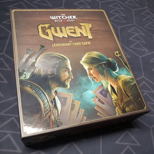 Image shows the front cover of the box for Gwent: The Legendary Card Game