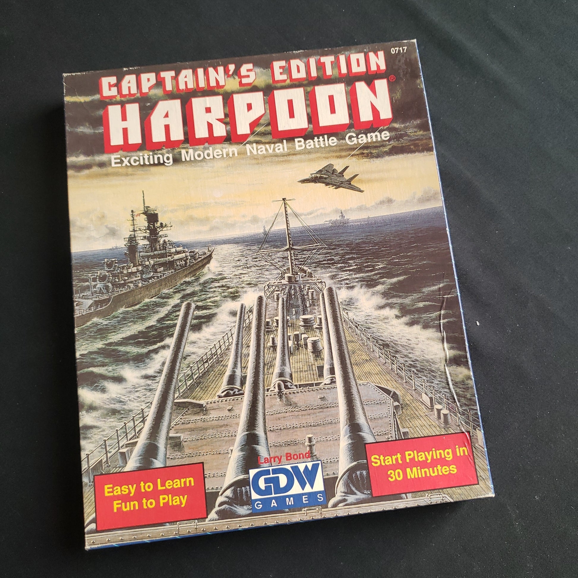 Image shows the front cover of the box of the Harpoon: Captain's Edition board game