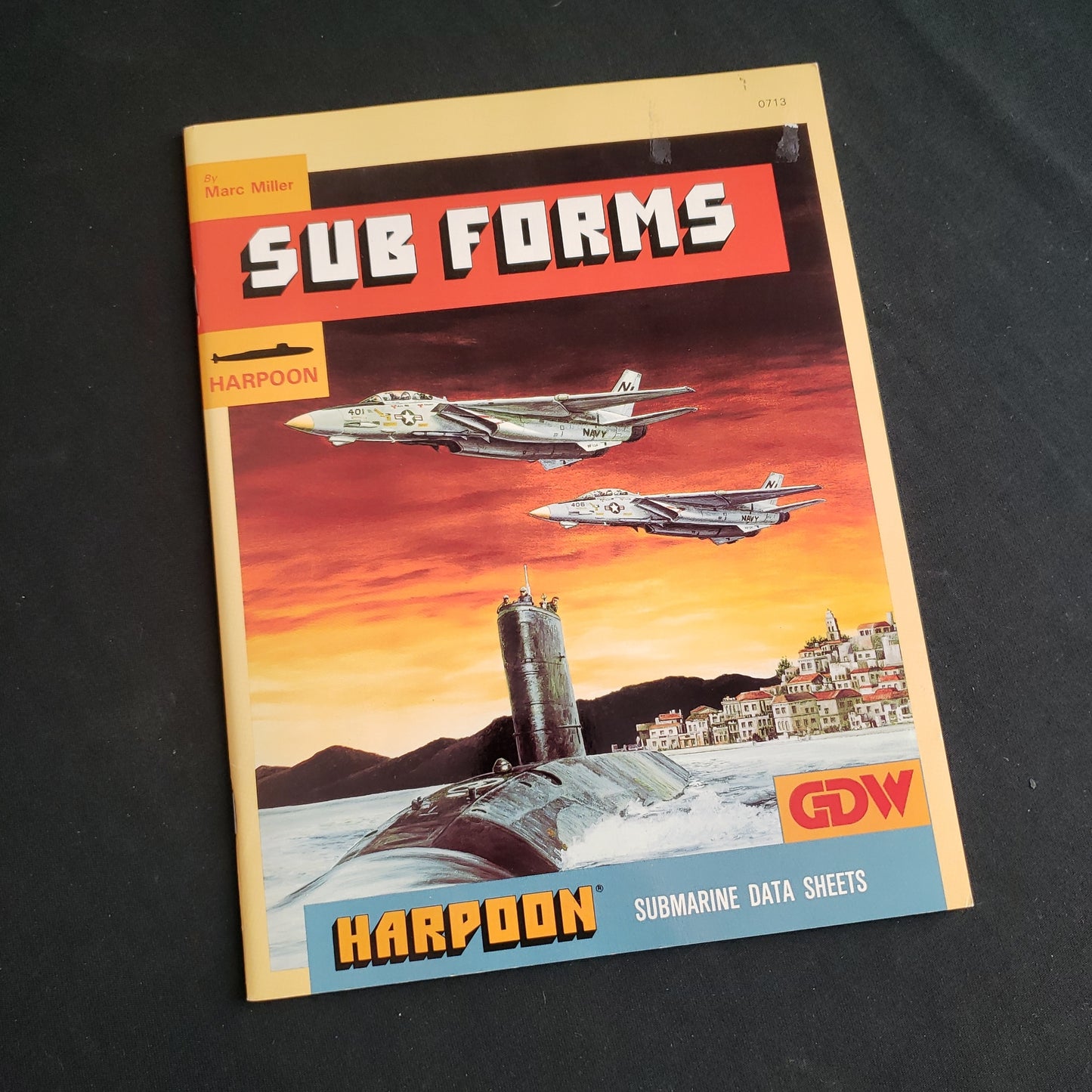 Image shows the front cover of the Sub Forms expansion book for the board game Harpoon: Third Edition