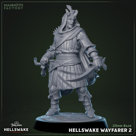 Image shows a 3D render of a tiefling rogue gaming miniature.