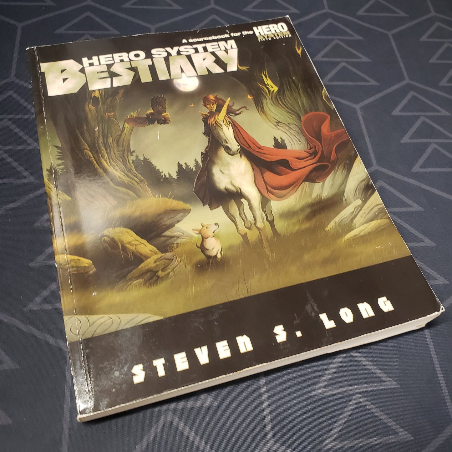 Image shows the front cover of the HERO System Bestiary book for the roleplaying game Hero System: Fifth Edition