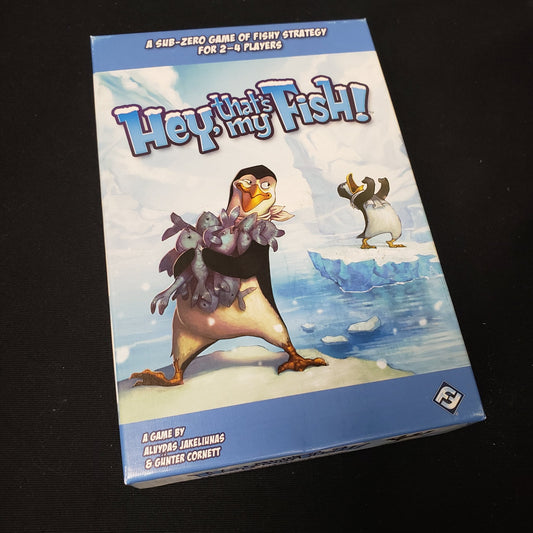 Image shows the front cover of the box of the Hey, That's My Fish! board game