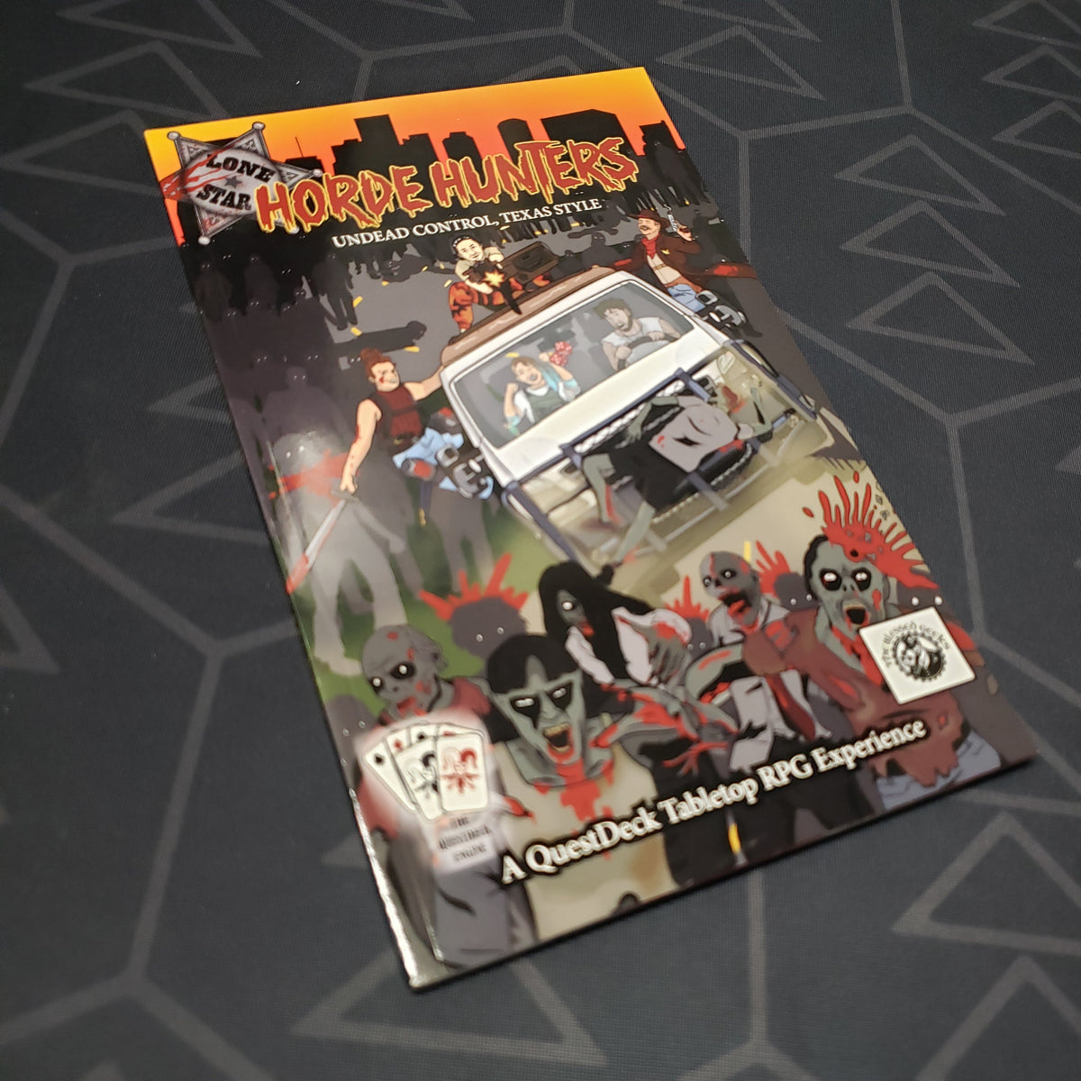Image shows the front cover of the Horde Hunters roleplaying game book