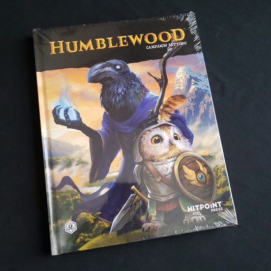Image shows the front cover of the Humblewood Campaign Setting roleplaying game book