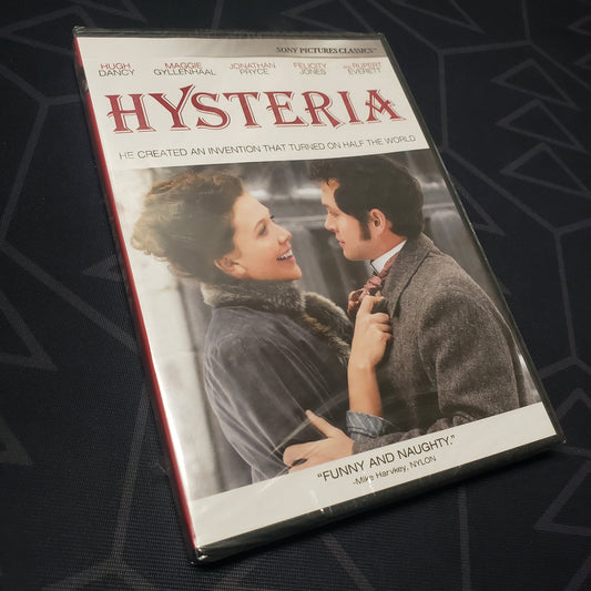 Image shows the front of the case for the movie Hysteria on DVD