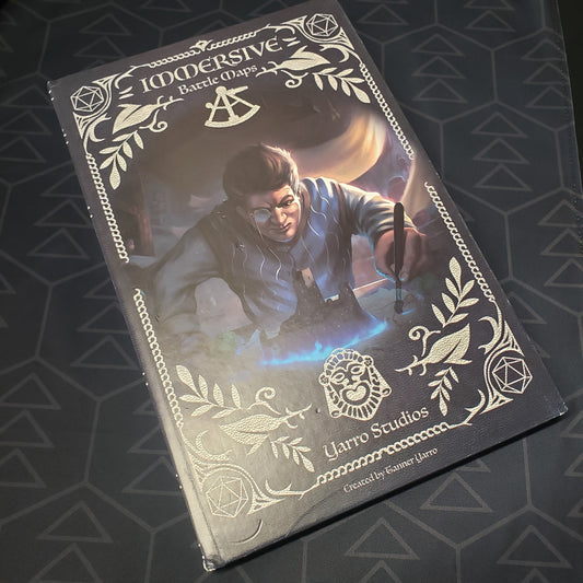 Image shows the front cover of the Immersive Battle Maps roleplaying game accessory
