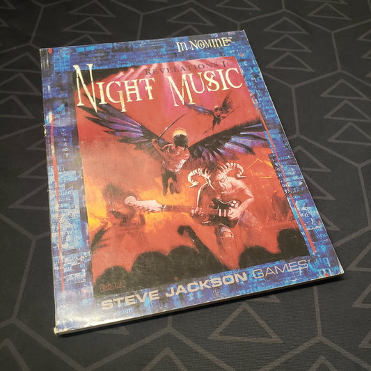 Image shows the front cover of the Revelations I: Night Music book for the roleplaying game In Nomine