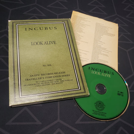 Image shows the case, insert & disc for the concert film Incubus: Look Alive on DVD