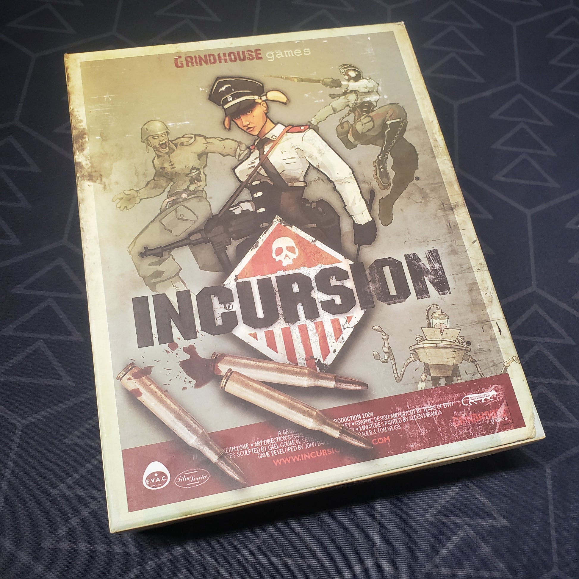 Image shows the front cover of the box for the Incursion (First Edition) board game