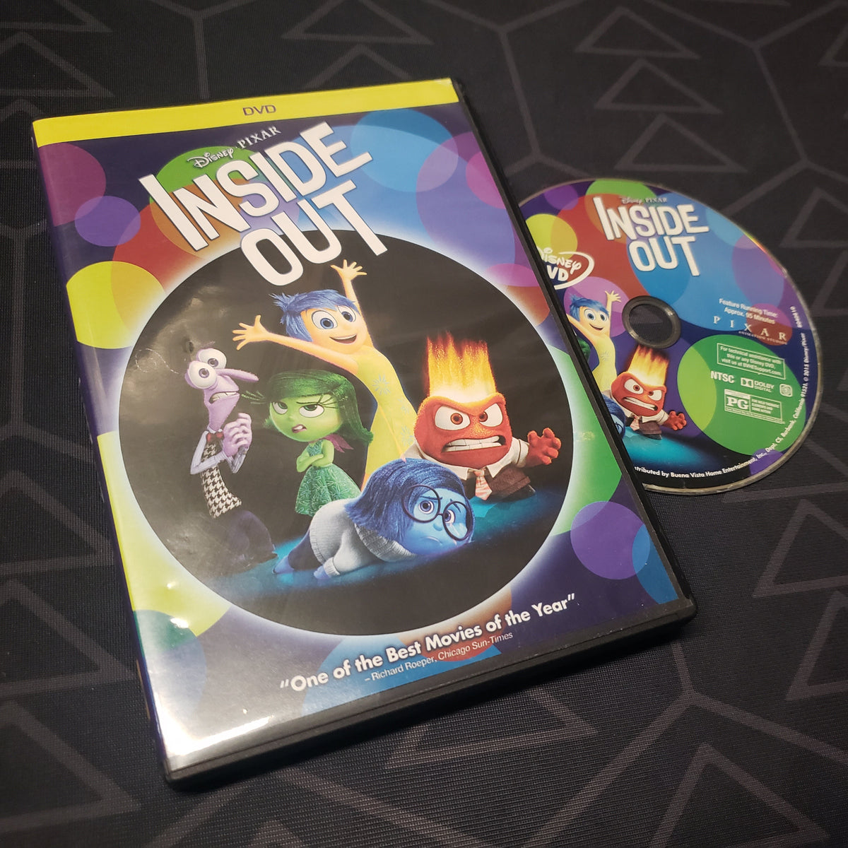 Image shows the case & disc for the movie Inside Out on DVD