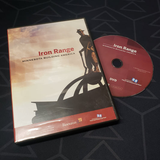 Image shows the case & disc for the movie Iron Range: Minnesota Building America on DVD