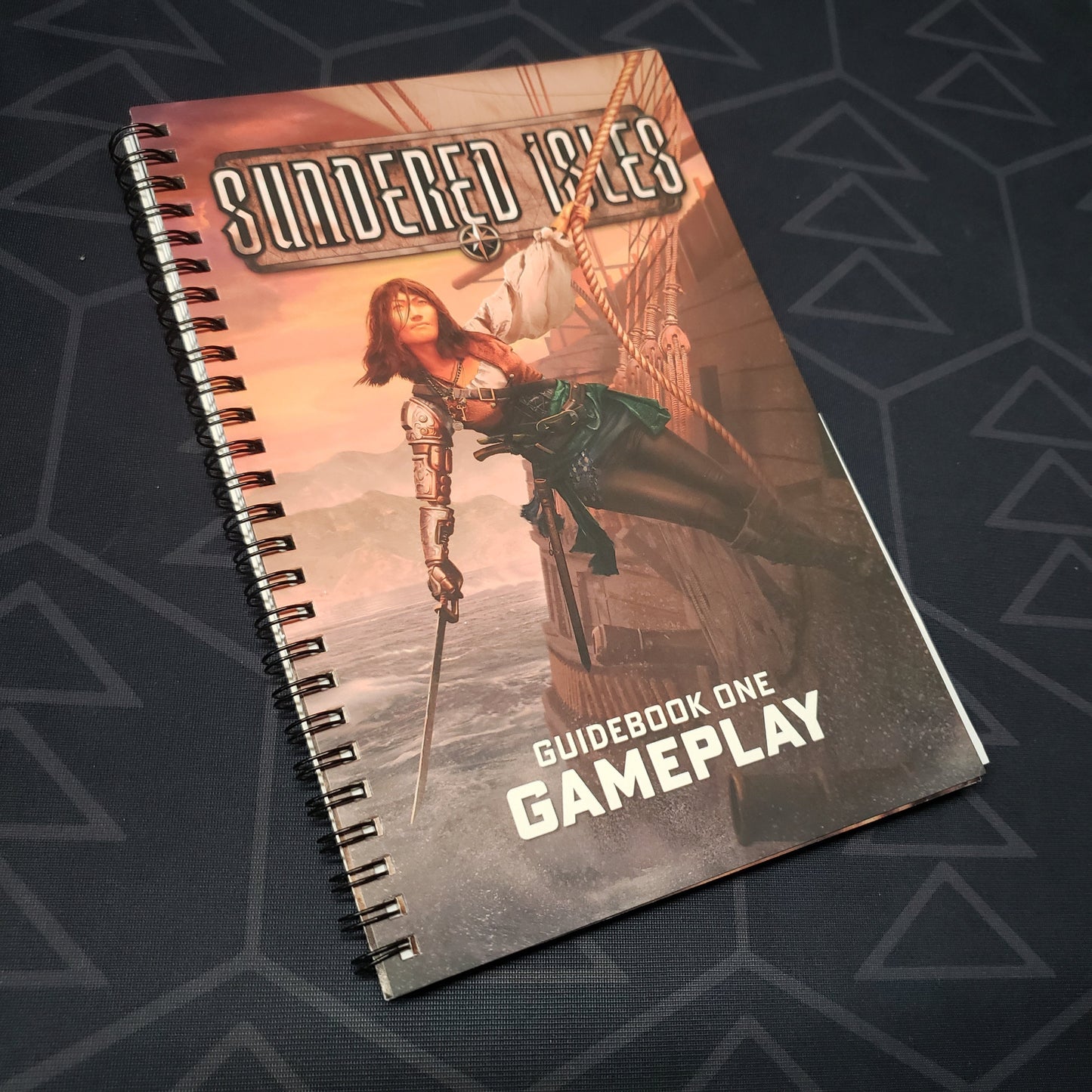Image shows the front cover of the Sundered Isles: Guidebook One - Gameplay book for the roleplaying game Ironsworn: Starforged