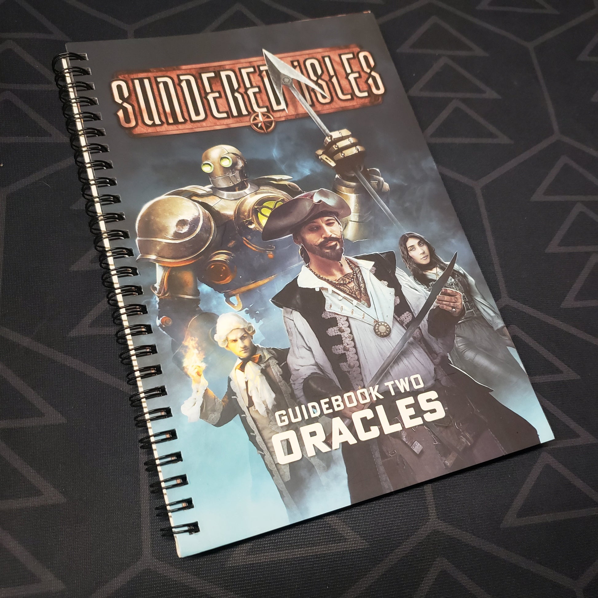 Image shows the front cover of the Sundered Isles: Guidebook Two - Oracles book for the roleplaying game Ironsworn: Starforged