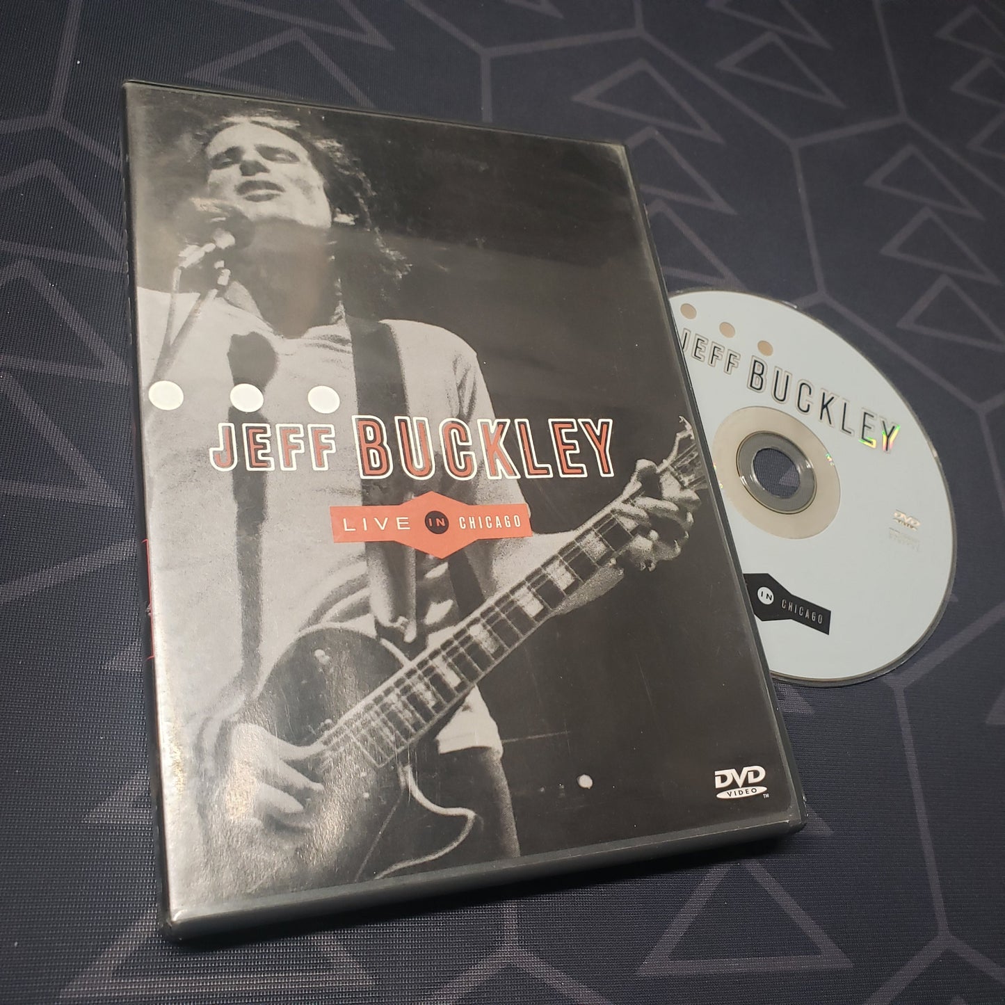 Image shows the case & disc for the concert film Jeff Buckley: Live in Chicago on DVD
