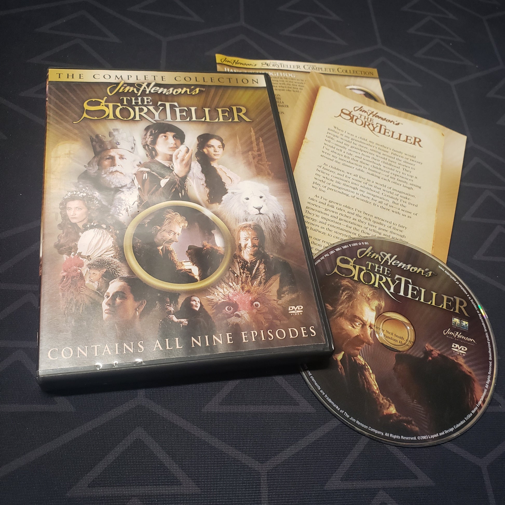Image shows the case, inserts & disc for the complete series set of Jim Henson's The Storyteller on DVD