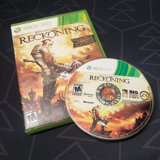Image shows the case & disc for the video game Kingdoms of Amalur: Reckoning for Xbox 360