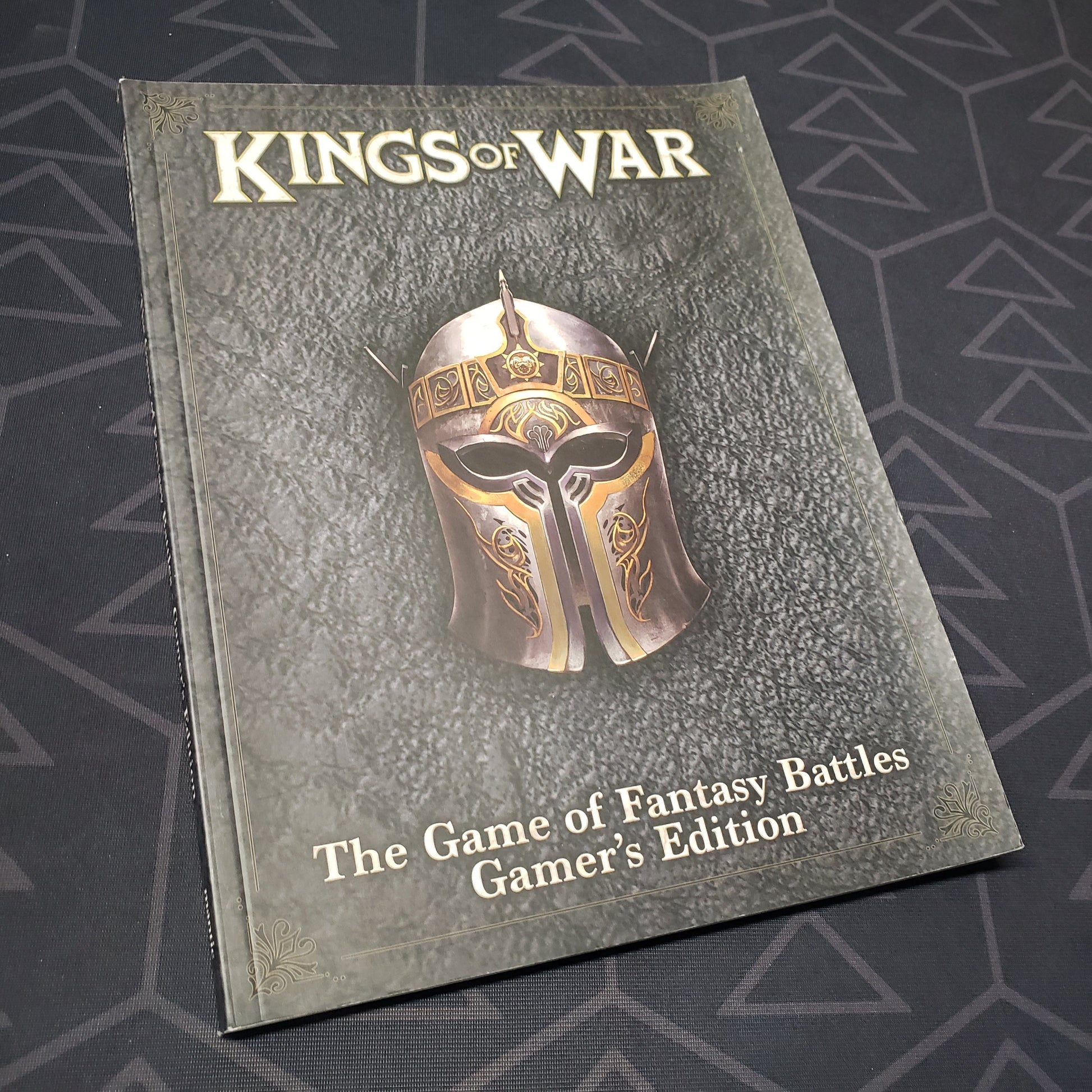 Image shows the front cover of the Kings of War: 3E Gamer's Edition Rulebook wargaming book