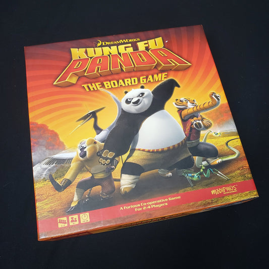 Image shows the front cover of the box of Kung Fu Panda: The Board Game