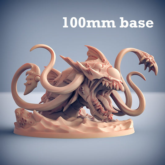 Image shows a 3D render of a sea monster gaming miniature.