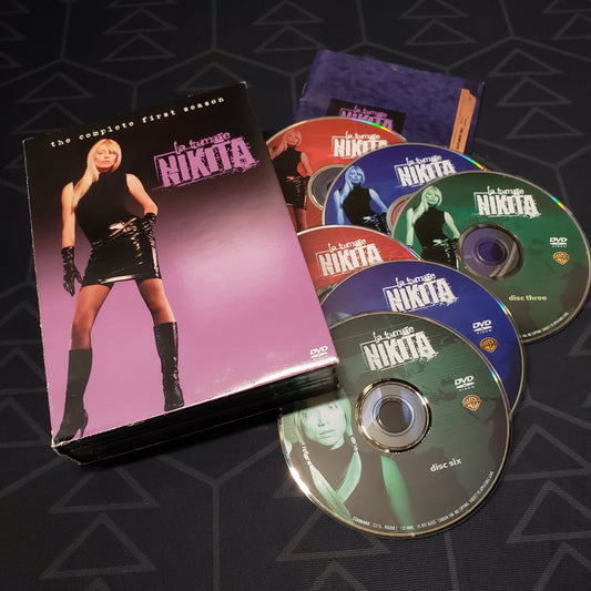 Image shows the case, insert & six discs for the first season of La Femme Nikita on DVD