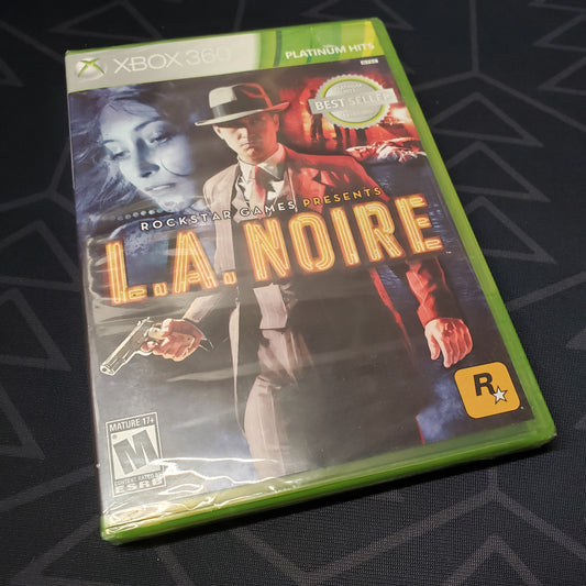 Image shows the outside of the case for the video game L.A. Noire for Xbox 360