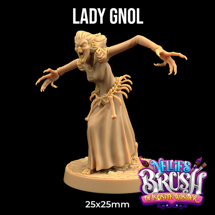 Image shows a 3D render of a ghoul horror gaming miniature