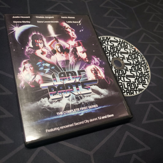 Image shows the case & disc for the Lady Parts: Series 1 set on DVD