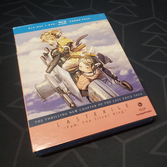 Image shows the front of the slipcover for the Season 2, Part 2 box set of Lastexile: Fam, the Silver Wing on Blu-Ray