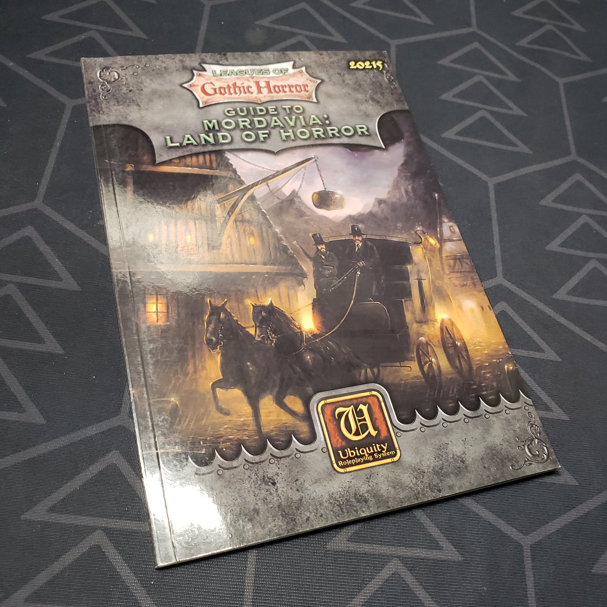 Image shows the front cover of the Guide to Mordavia: Land of Horror book for the roleplaying game Leagues of Gothic Horror