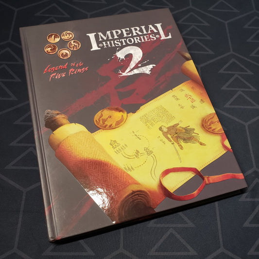 Image shows the front cover of the Imperial Histories 2 book for the roleplaying game Legend of the Five Rings: Fourth Edition