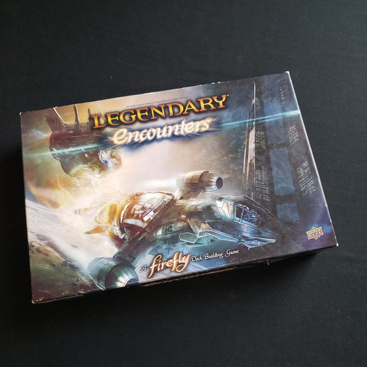 Image shows the front cover of the box of the Legendary Encounters: Firefly board game
