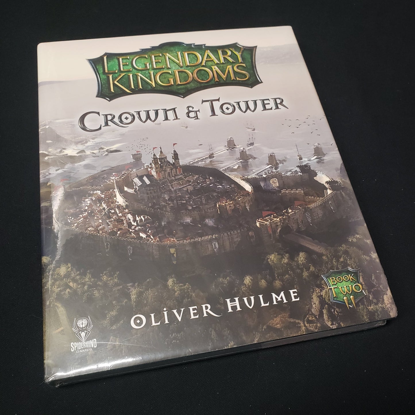 Image shows the front cover of the Legendary Kingdoms: Crown & Tower roleplaying game book