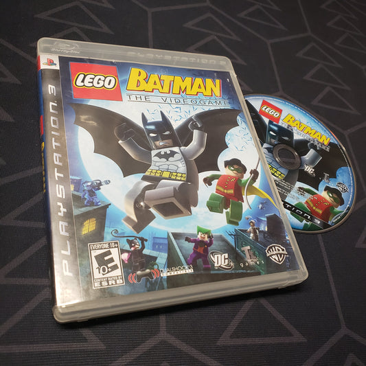 Image shows the case and disc for the video game LEGO Batman: The Video Game for Playstation 3