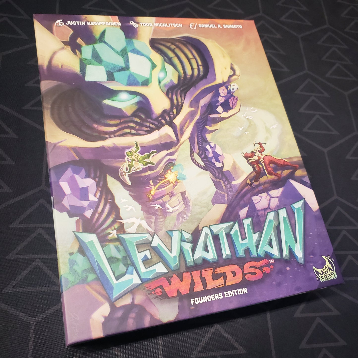 Image shows the front cover of the box for the Leviathan Wilds (Founders Edition) board game
