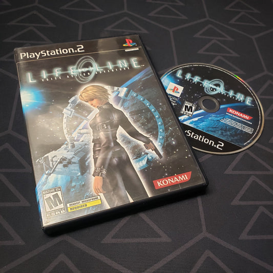 Image shows the case and disc for the video game LifeLine for Playstation 2