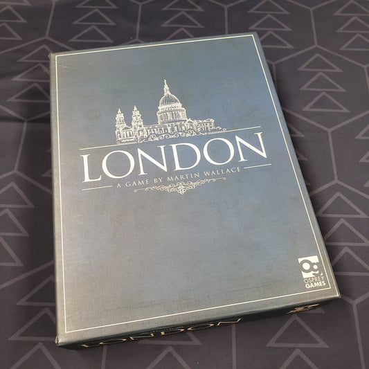 Image shows the front cover of the box of the London (Second Edition) board game