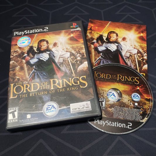 Image shows the case, manual & disc for the video game Lord of the Rings: Return of the King for Playstation 2