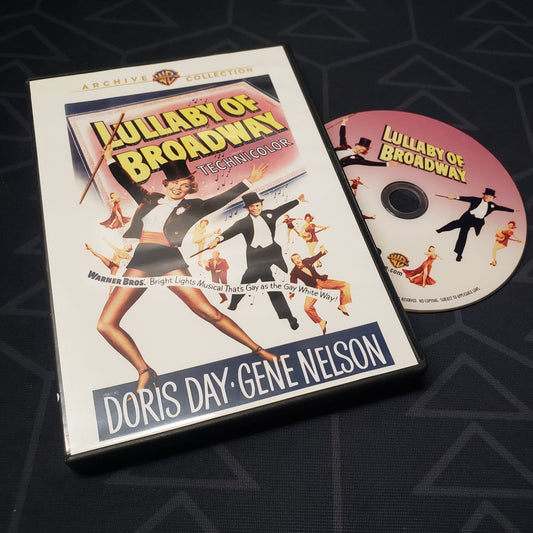 Image shows the case & disc for the movie Lullaby of Broadway on DVD