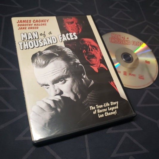 Image shows the case & disc for the movie Man of a Thousand Faces on DVD