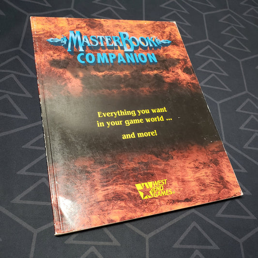 Image shows the front cover of the MasterBook Companion roleplaying game book