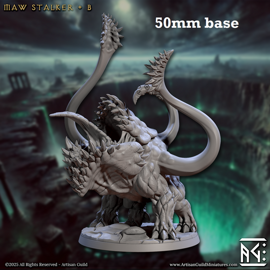 Image shows a 3D render of a tentacled beast gaming miniature