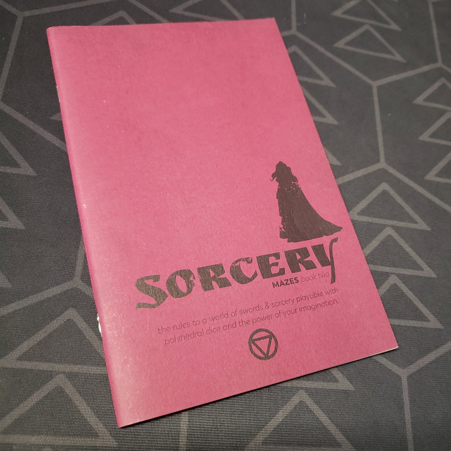 Image shows the front cover of the Book Two: Sorcery zine for the roleplaying game Mazes