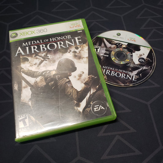 Image shows the case and disc for the video game Medal of Honor: Airborne for Xbox 360