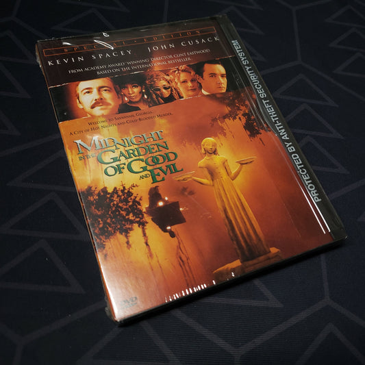 Image shows the front of the case for the movie Midnight in the Garden of Good and Evil on DVD