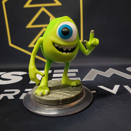 Image shows the front of the Mike Wazowski figure for the Disney Infinity video game