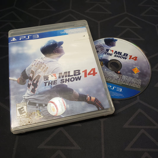 Image shows the case and disc for the video game MLB 14: The Show for Playstation 3