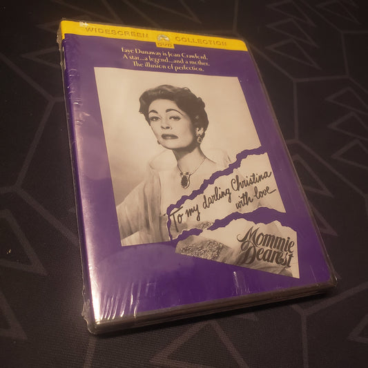 Image shows the front of the case for the movie Mommie Dearest on DVD