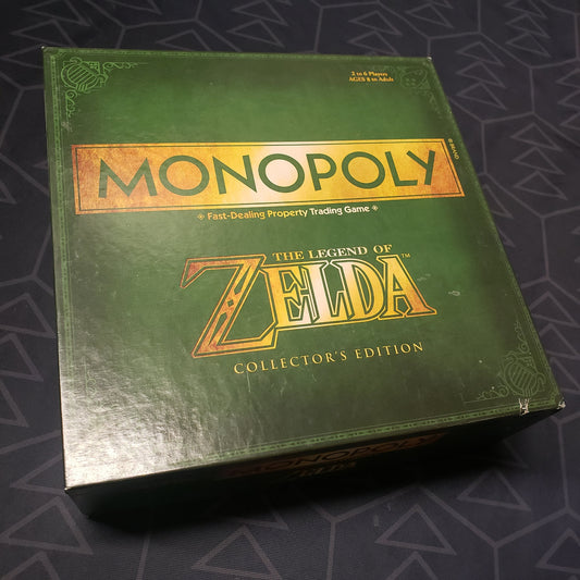 Image shows the front cover of the box for the Monopoly: Legend of Zelda Collector's Edition board game