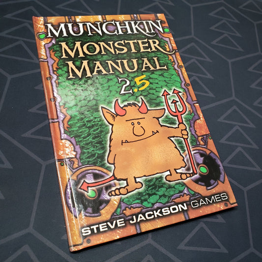 Image shows the front cover of the Munchkin: Monster Manual 2.5 roleplaying game book